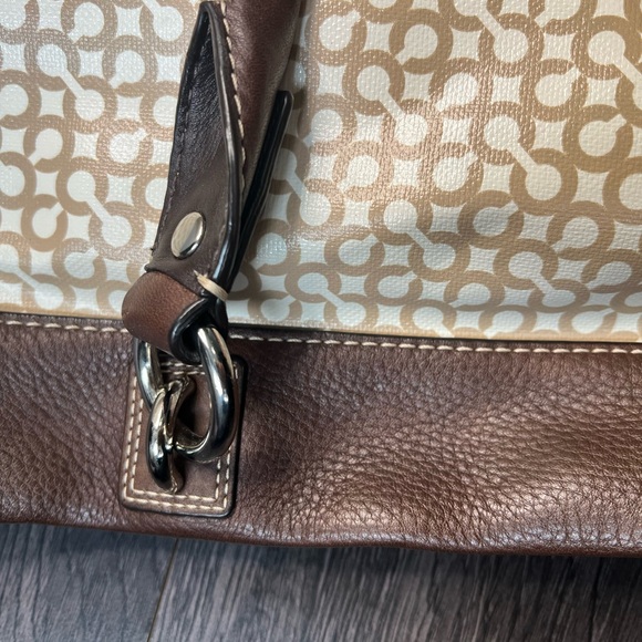 Coach Penelope Op Art Brown Coated Canvas Shoulder Bag - Picture 5 of 13